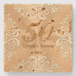 50th Anniversary Gifts Ideas Personalized Coasters