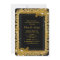 50th Anniversary Gold Black Diamond Floral Swirl