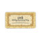 50th Anniversary Gold Damask Return Address Labels