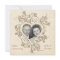 50th Anniversary Gold Heart Photo Invitation