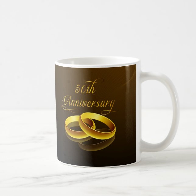 50th Anniversary | Gold Script Coffee Mug (Right)