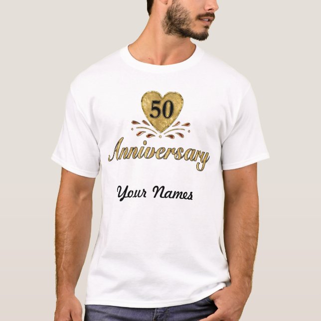 50th Anniversary - Gold T-Shirt (Front)