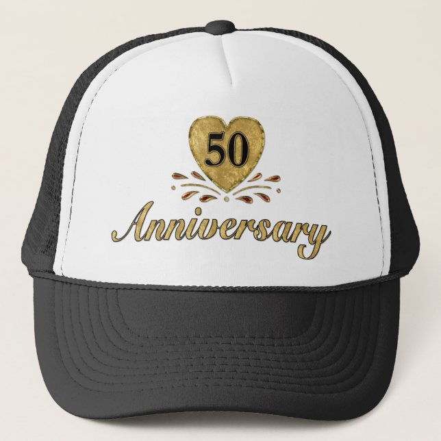 50th Anniversary - Gold Trucker Hat (Front)