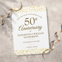 50th Anniversary Golden Hearts Save the Date