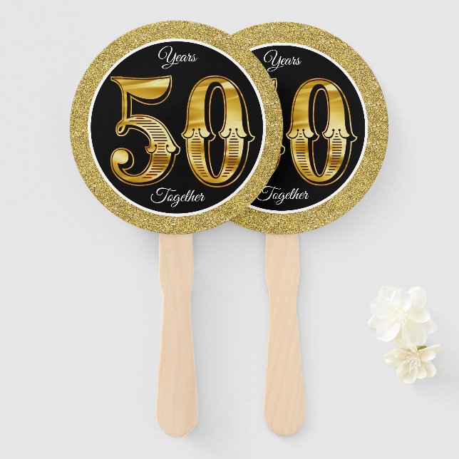 50th Anniversary Hand Fan (Front and Back)