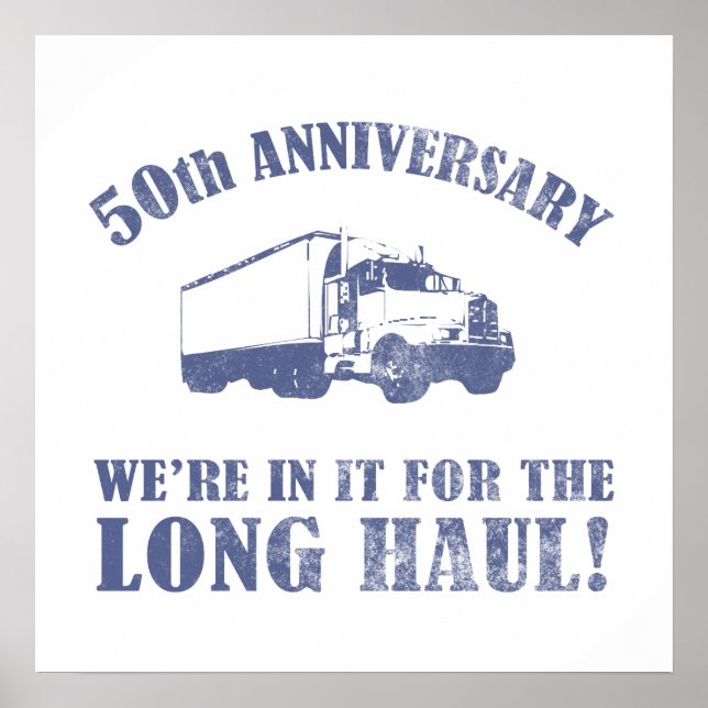 50th Anniversary Humour (Long Haul) Poster (Front)