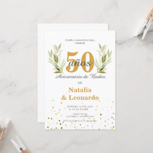 50th Anniversary Invitation in Spanish