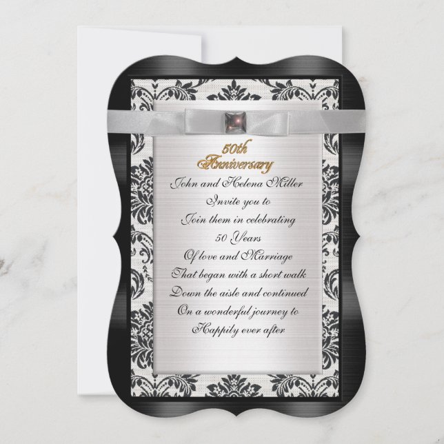 50th Anniversary invitation new shape! (Front)