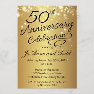 50th Anniversary Invitations