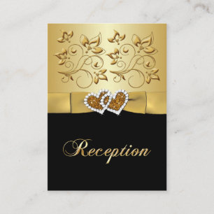 50th Anniversary Joined Hearts 2 Enclosure Card