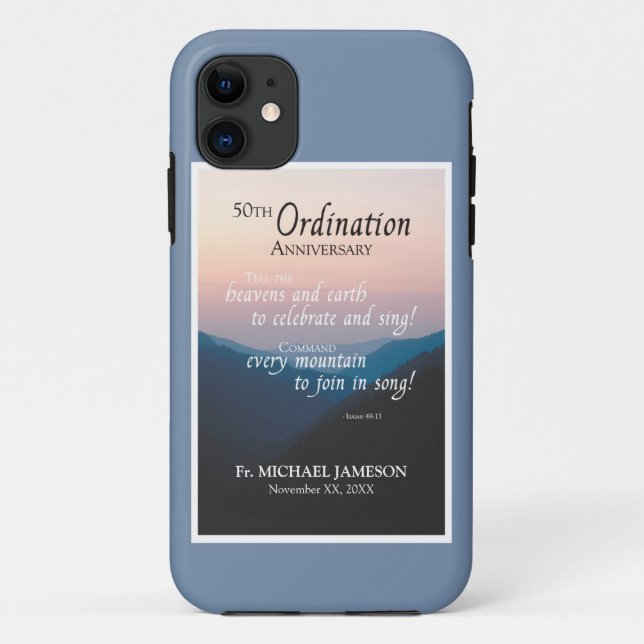 50th Anniversary of Ordination Congratulations Case-Mate iPhone Case (Back)