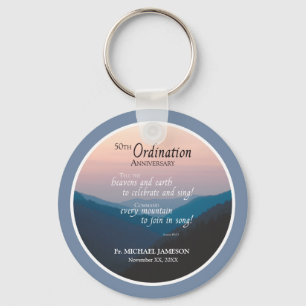 50th Anniversary of Ordination Congratulations Keychain