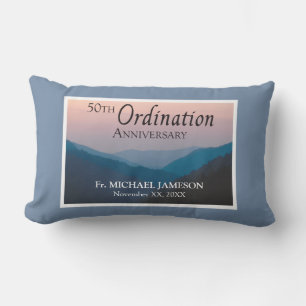 50th Anniversary of Ordination Congratulations Lumbar Pillow