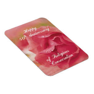 50th Anniversary of Religious Consecration Rose Magnet