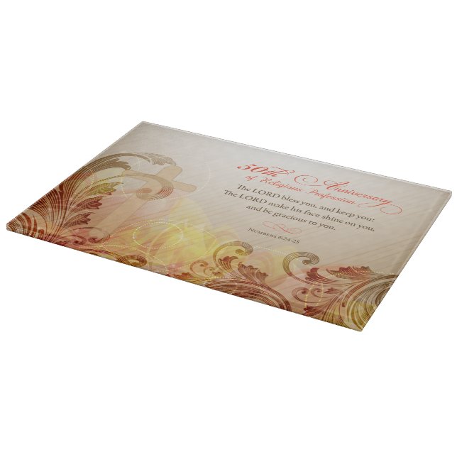 50th Anniversary of Religious Profession, Nun Cutting Board (Corner)