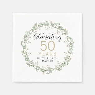 50th Anniversary Paper Napkins