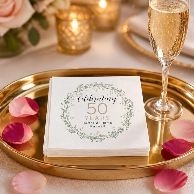 50th Anniversary Paper Napkins (Creator Uploaded)