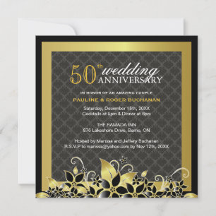 50th Anniversary Party Invitation