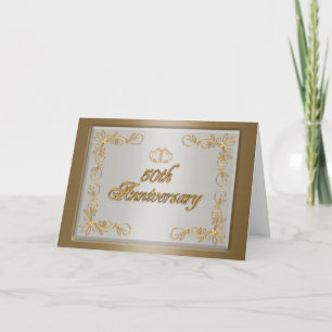 50th Anniversary party invitation card