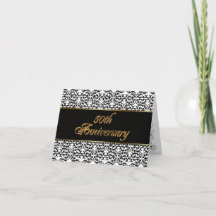 50th Anniversary party invitation elegant