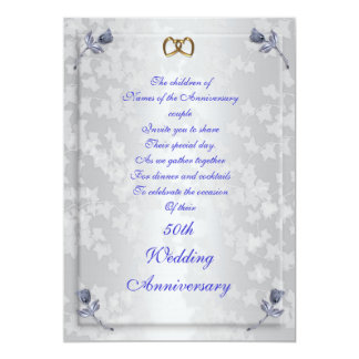 50th anniversary party invitation for parents