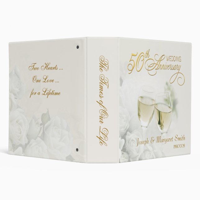 50th Anniversary - Personalized Album Binder (Background)