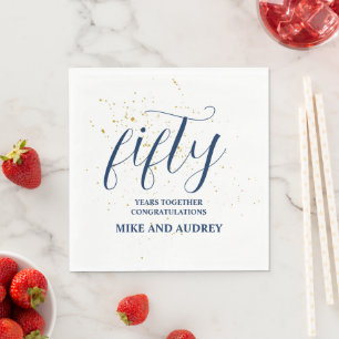 50th Anniversary Personalized Napkin