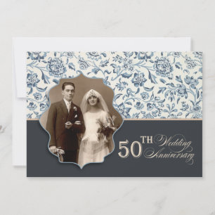 50th anniversary photo invitations