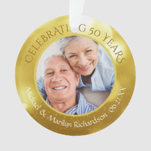50th Anniversary Photo Keepsake Ornament