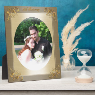 50th anniversary photo plaque