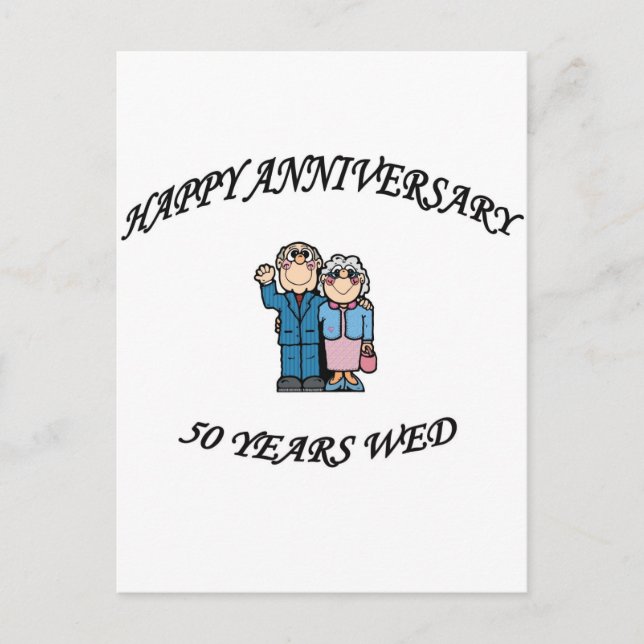 50th. ANNIVERSARY Postcard (Front)