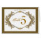 50th anniversary  Table Number Cards