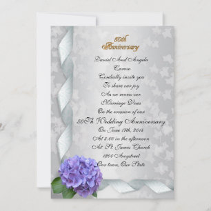 50th Anniversary vow renewal Invitation