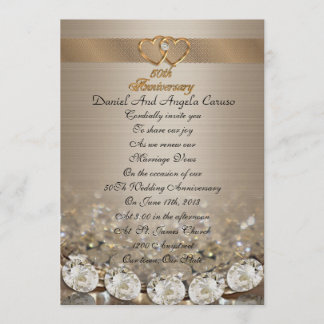 50th Anniversary vow renewal Invitation
