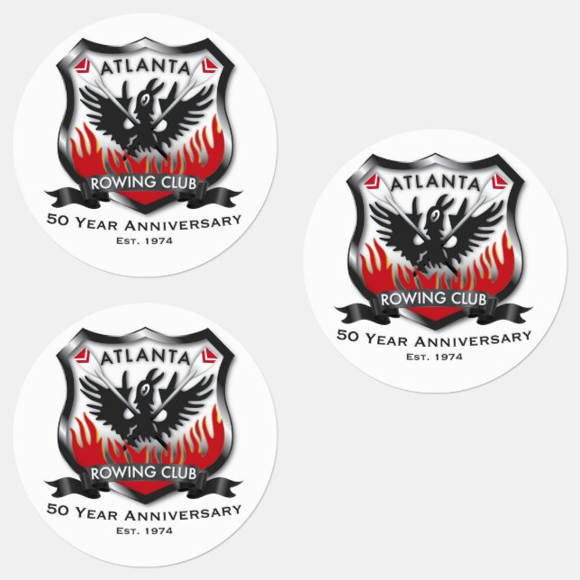 50th Anniversary Waterproof Stickers (1.5") (Group)