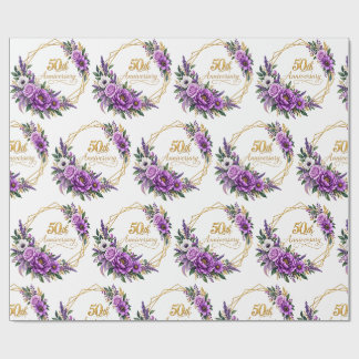 50th Anniversary Wrapping Paper