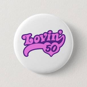50th Birthday 2 Inch Round Button