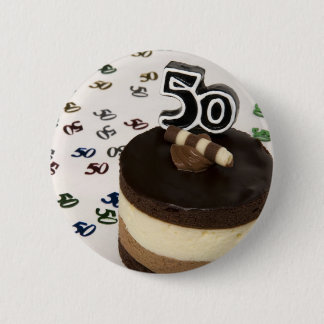 50th birthday 2 inch round button