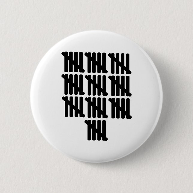 50th birthday 2 inch round button (Front)