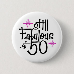 50th Birthday 2 Inch Round Button