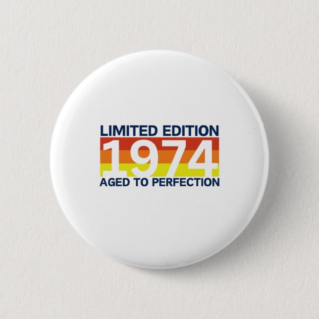 50th Birthday 2 Inch Round Button (Front)