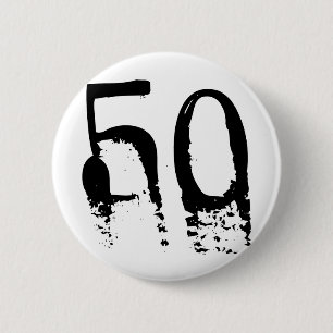 50th Birthday 2 Inch Round Button