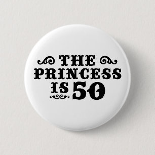 50th Birthday 2 Inch Round Button