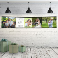 50th Birthday 4 Photo Strip Personalized