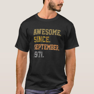 50Th Birthday 50 Years Old Awesome Since September T-Shirt