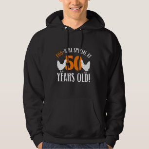 50th Birthday 50 Years Old Chicken Farmer Chicken  Hoodie