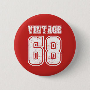 50th Birthday 50 Years Old Vintage 1968 - Gift 2 Inch Round Button