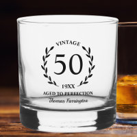 50th Birthday Aged to Perfection Custom Name Year
