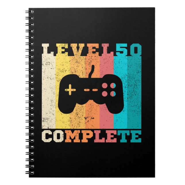 50th Birthday/ Anniversary Level 50 Complete Notebook (Front)