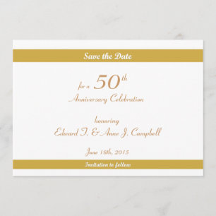 50th Birthday/Anniversary Save the Dates Date